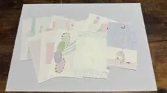 紙物　お裾分け　コラージュ素材かわいい系　バラメモ 淡い色素材 18枚セット