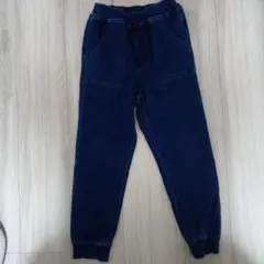 GU ダークブルー ロングパンツ