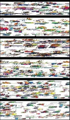 海外マスキングテープ　切り売り　1ループ　 電子故障　装飾　モザイク　PET