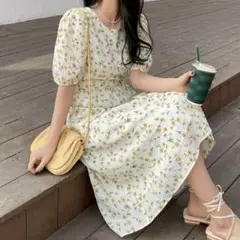 shein DAZY オールオーバーフローラル柄 ワンピース ロング