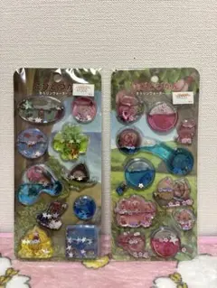 こびとづかん　キラリンウォーターシール 2枚セット