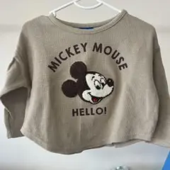【値下】ミッキー　サガラ刺繍　ロンT 90cm