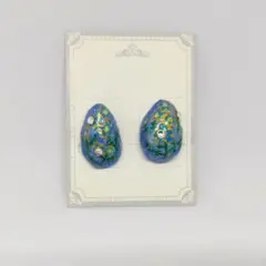【1点物】ハンドメイド ネモフィラのイヤリング