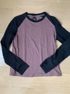 DAZY ブラウン/ブラック 長袖Tシャツ