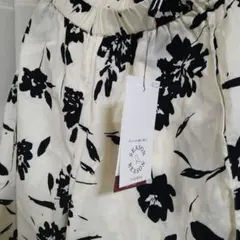 【SEASON REASON 】しまむら　インド綿 花柄 ワイドパンツ Mサイズ