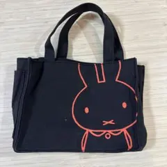 ミッフィー ミニトートバッグ ランチバッグ 黒