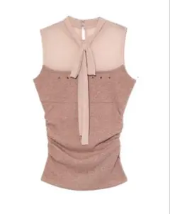 ANDMARY Amy ribbon tops pink