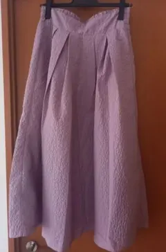 ☆クチュールブローチ☆ロングスカート☆型押し☆ サイズ38☆早い者勝ち☆