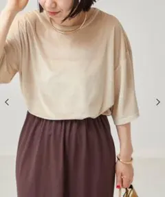 新品未使用　JOURNAL STANDARD L'ESSAGE ベロアTシャツ