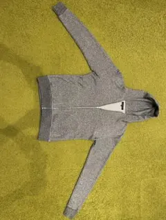 グレー フルジップ フード付きパーカー　M