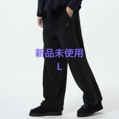 新品未使用 UNIQLO Needles フリースワイドパンツ 黒 L