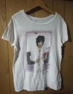 Prince フォトTシャツ M ホワイト ロック ソウル プリンスのサムネイル