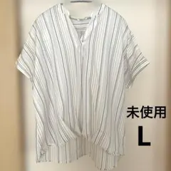 新品未使用 グラシア 半袖ブラウス L