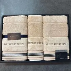 BURBERRY フェイスタオル2枚 ウォッシュタオル1枚セットのサムネイル