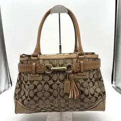 COACH シグネチャー ハンドバッグ タッセル付き Y2K 品番10508 - メルカリ