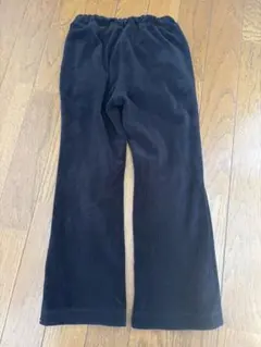 GU ジーユー　リブパンツ　フリース　ヌクヌクニットコールフレアパンツ　120