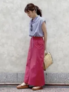 PreferSHIPプリファーシップスウエストリボンノースリーブブラウス 