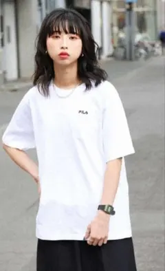 FILA ワンポイント ポケットTシャツ