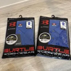 最終値下げBURTLE 707 半袖ポロシャツ サーフブルー M ２枚セットのサムネイル