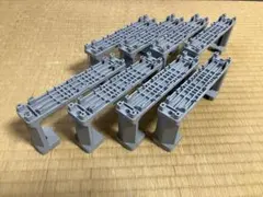 プラレール　複線橋脚　灰色　グレー　二次加工品