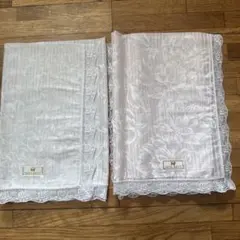 NINA RICCI 花柄 レースハンカチ2点