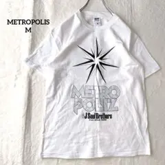 メトロポリス　Tシャツ　三代目JSOULBROTHERS ツアー　ロゴ　白　M