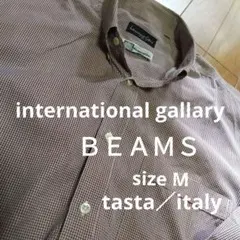 インターナショナルギャラリービームス/イタリアテスタ生地BDシヤツsize48