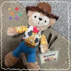香港ディズニー ダッフィー ウッディ ぬいぐるみキーチェーン トイ