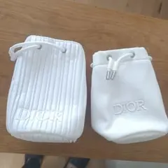 Dior ホワイト ポーチ 2点セット 巾着袋　ポーチ