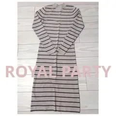 ROYAL PARTY ボーダーニットワンピース