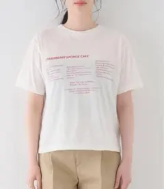 【新品】plage GIRL ジェーンスミス Tシャツ　白のサムネイル
