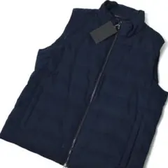 未使用4.9万 D'URBAN ダーバン ウールライクダウンベスト M ネイビー