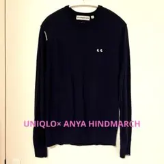 ANYA HINDMARCH×UNIQLO ネイビー 長袖セーター M