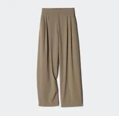 UNIQLO ウルトラストレッチアクティブワイドパンツ L ベージュ
