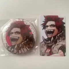 ヒロアカ　切島鋭児郎　ジャンプGIGA 2025 缶バッジとキャラカードセット