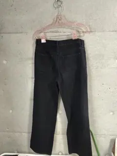 ブラック フレアカジュアルパンツ
