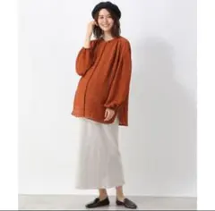 新品　レプシム LEPSIM マタニティ ミニウラケバックスリットスカート