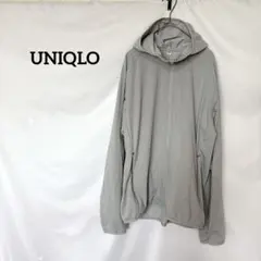 ♦︎UNIQLO フーディー　フルジップアップパーカー L グレー　トップス