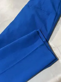 最終値下げ青色 スラックス ジッパー付き