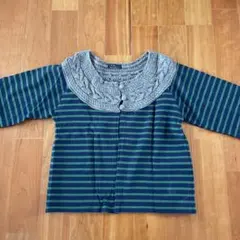 ☆値下げ☆ボーダー柄　ボレロカーディガンのサムネイル