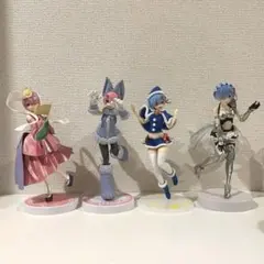 【 リゼロ レムラム フィギュア まとめ売り 】 4体セット