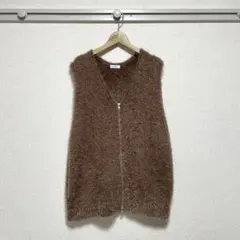 【美品】LOWRYS FARM(ローリーズファーム)完売品 シャギーZIPベスト