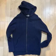 COMME CA MEN ネイビー フード付きパーカーのサムネイル