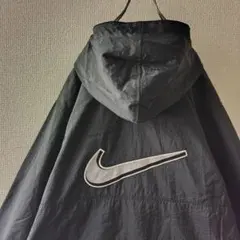 希少サイズ☆90s ナイキ 両面刺繍 ハーフジップ ナイロンジャケット XL