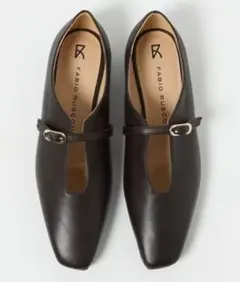 FABIO RUSCONI フラットシューズ 37 ダークブラウン