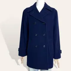 ♥️人気 マカフィー ネイビー ウール ダブルボタン Pコート ジャケット Fのサムネイル