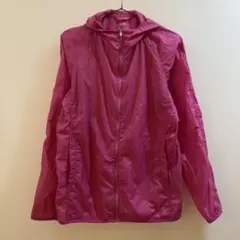 K847 ユニクロ 長袖ジップスポーツウェア ピンク レディース XL