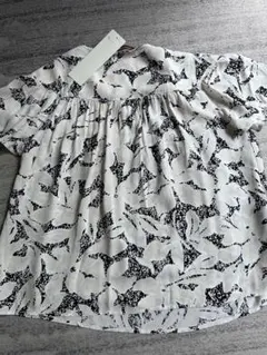 新品COMPTOIR DES COTONNIERS プリントブラウス 半袖 Sのサムネイル