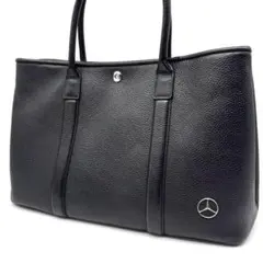 バーニーズニューヨーク　トートバッグ　メルセデスベンツ　シボ革　ブラック