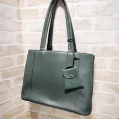 ★中澤鞄【NAKAZAWA】皮革 商務包 墨綠色 極佳 B4OK